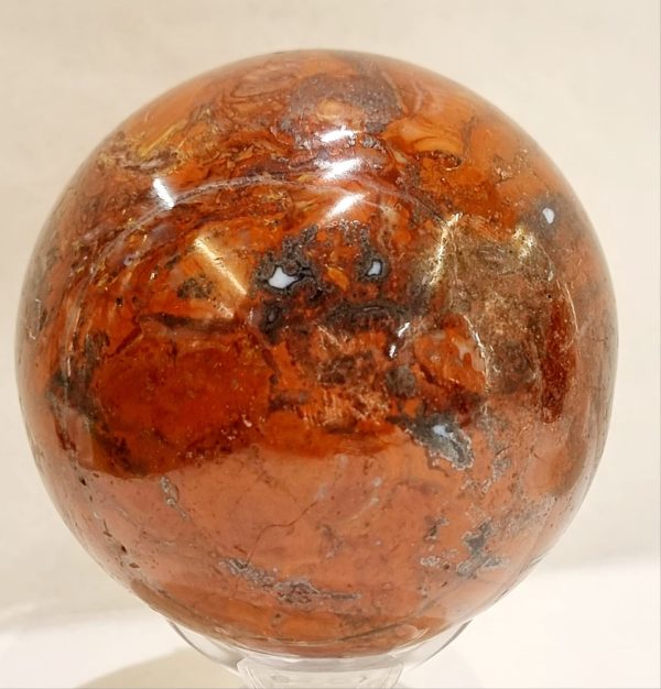 Sfera in Diaspro rosso
