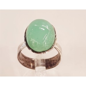 Anello in crisoprasio
