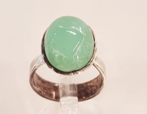 Anello in crisoprasio
