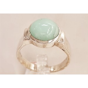 Anello argento e crisoprasio