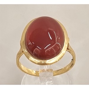 Anello agata corniola