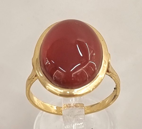 Anello agata corniola