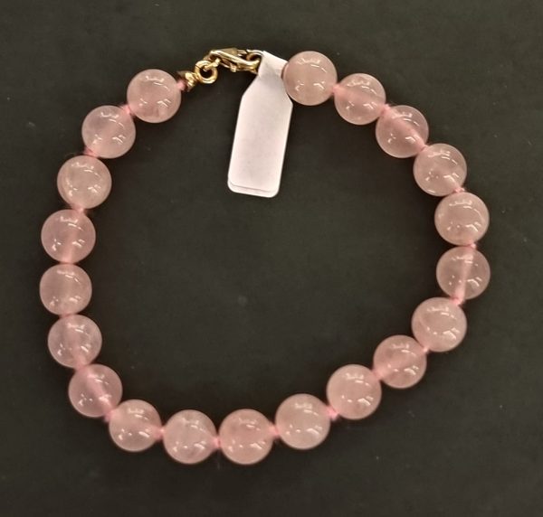 Bracciale quarzo rosa