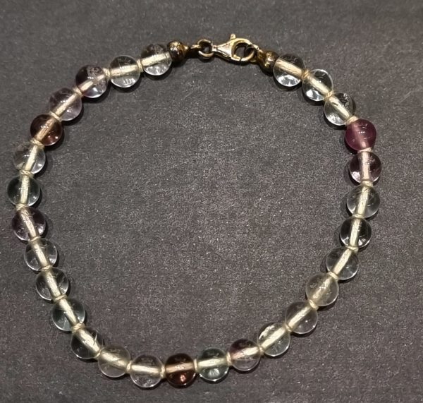 Bracciale fluorite mm 6