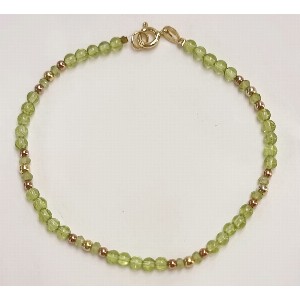 Bracciale argento e peridoto