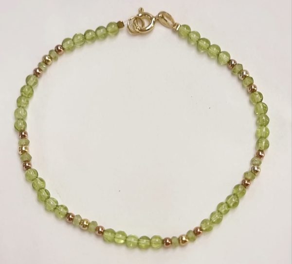 Bracciale argento e peridoto