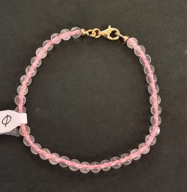 Bracciale quarzo rosa
