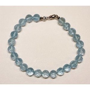 Bracciale in topazio azzurro