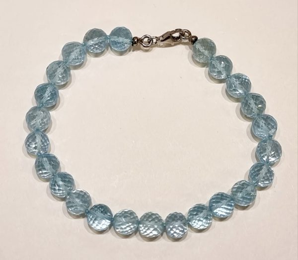 Bracciale in topazio azzurro
