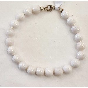 Bracciale agata bianca