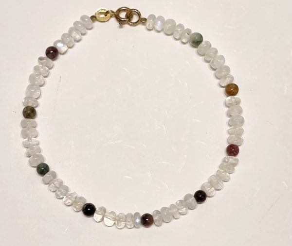 Bracciale labradorite e tormalina