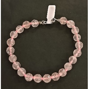Bracciale quarzo rosa