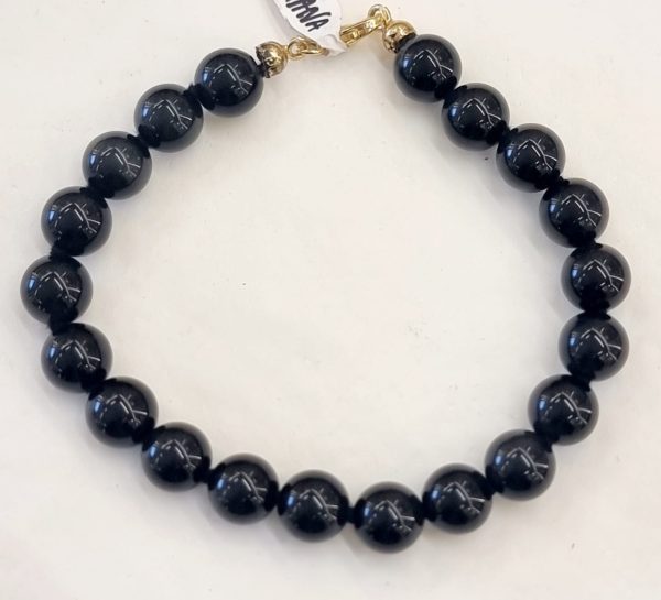 Bracciale ossidiana nera