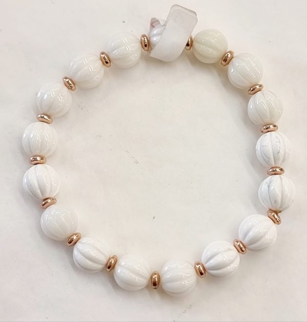 Bracciale agata bianca