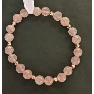 Bracciale quarzo rosa