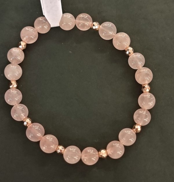 Bracciale quarzo rosa