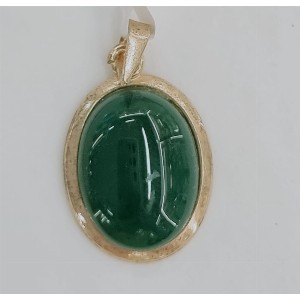 Ciondolo in agata verde