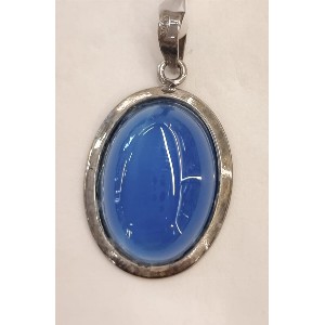 Ciondolo in agata blu