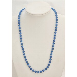 Collana in agata blu
