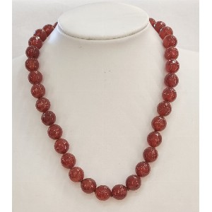 Collana in agata corniola