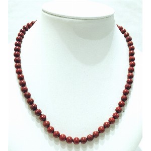 Girocollo in diaspro rosso