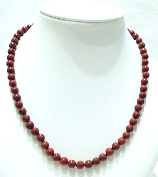 Girocollo in diaspro rosso