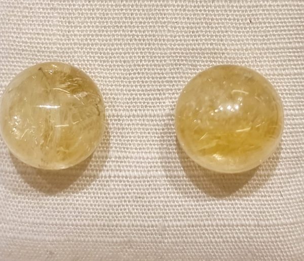 Orecchini quarzo citrino