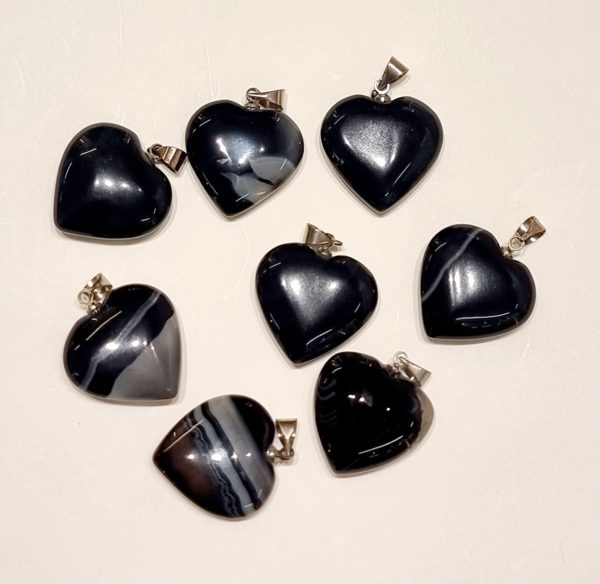 Ciondolo cuore pietre varie - immagine 21