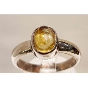 Anello quarzo citrino