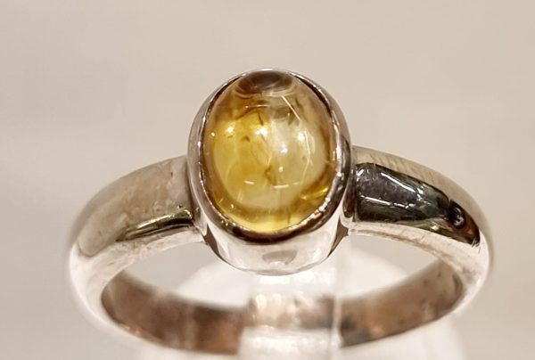 Anello quarzo citrino