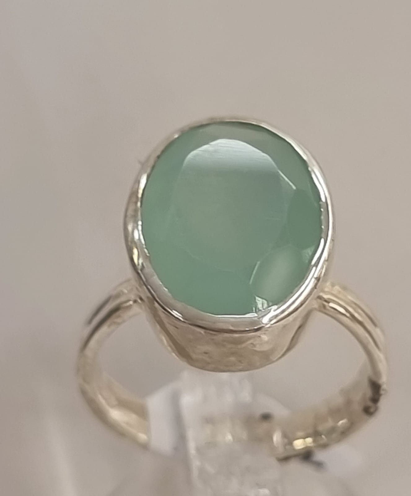 Anello  agata azzurra