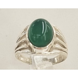 Anello agata verde