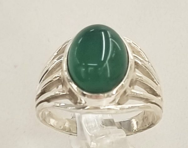 Anello agata verde