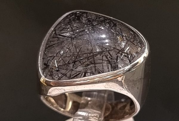 Anello quarzo  tormalinato