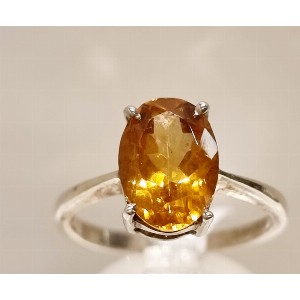 Anello topazio giallo