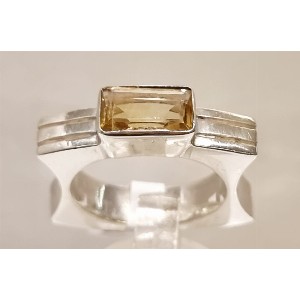 Anello topazio giallogiallo