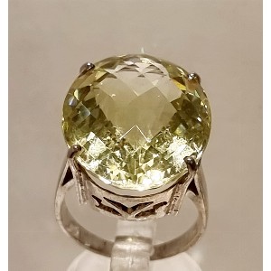 Anello topazio lemon
