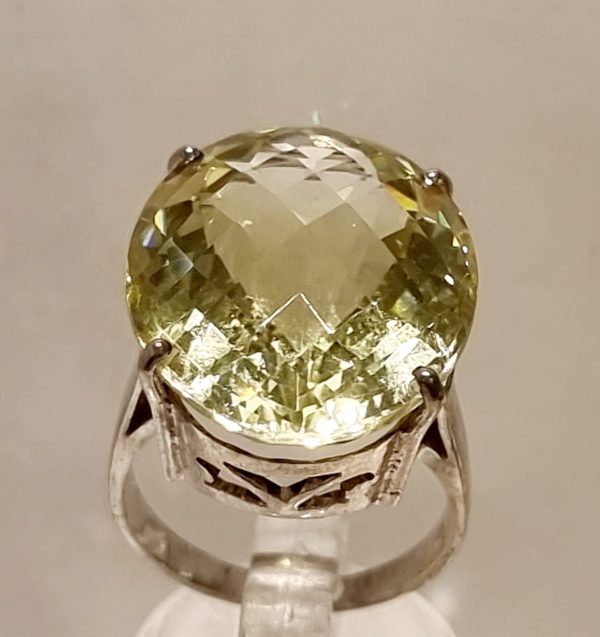 Anello topazio lemon