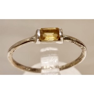 Anello quarzo citrino