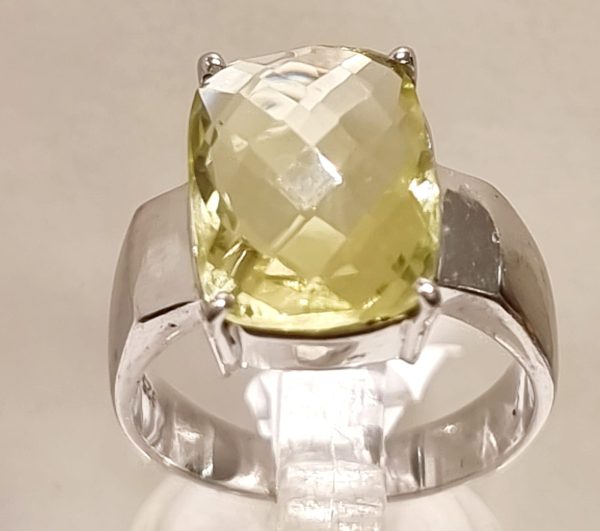 Anello topazio lemon