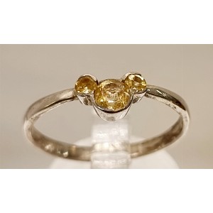 Anello quarzo citrino