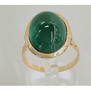 Anello agata verde