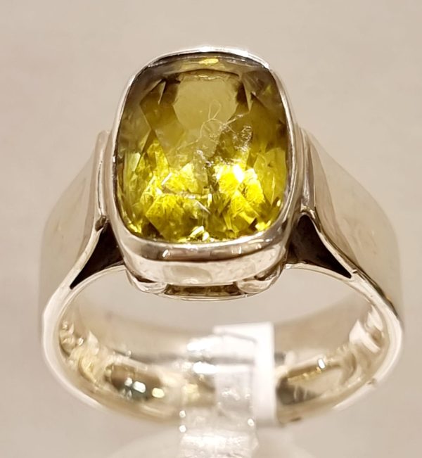 Anello topazio lemon