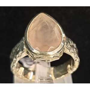 Anello quarzo rosa