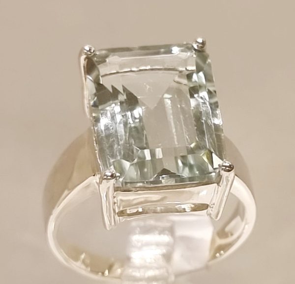 Anello prasiolite