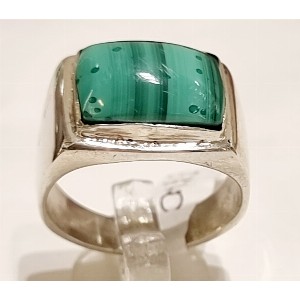 Anello unisex malachite