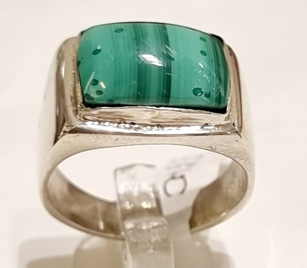 Anello unisex malachite