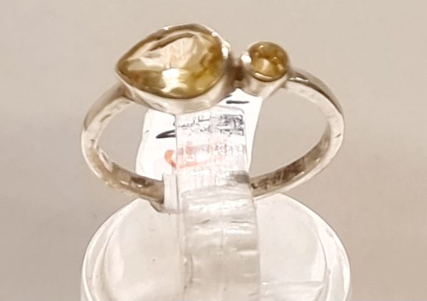 Anello quarzo citrino