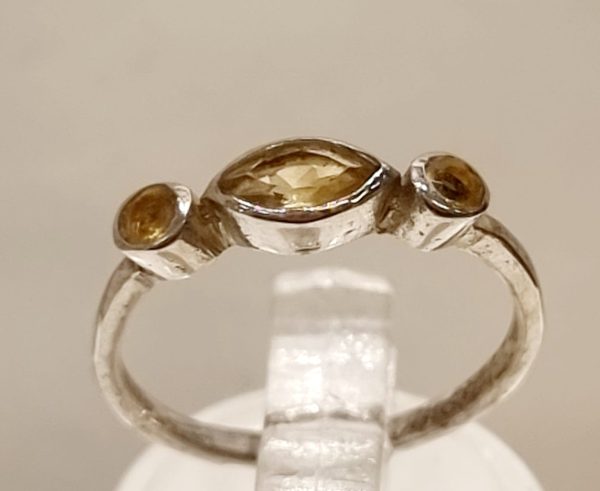Anello quarzo citrino