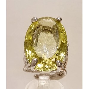 Anello topazio lemon